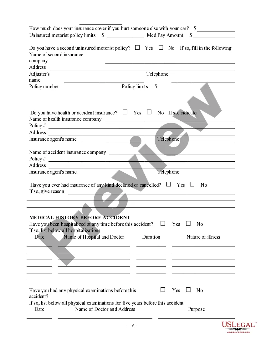 Get Personal Injury Intake Sheet Preview Personal Injury Intake Sheet
