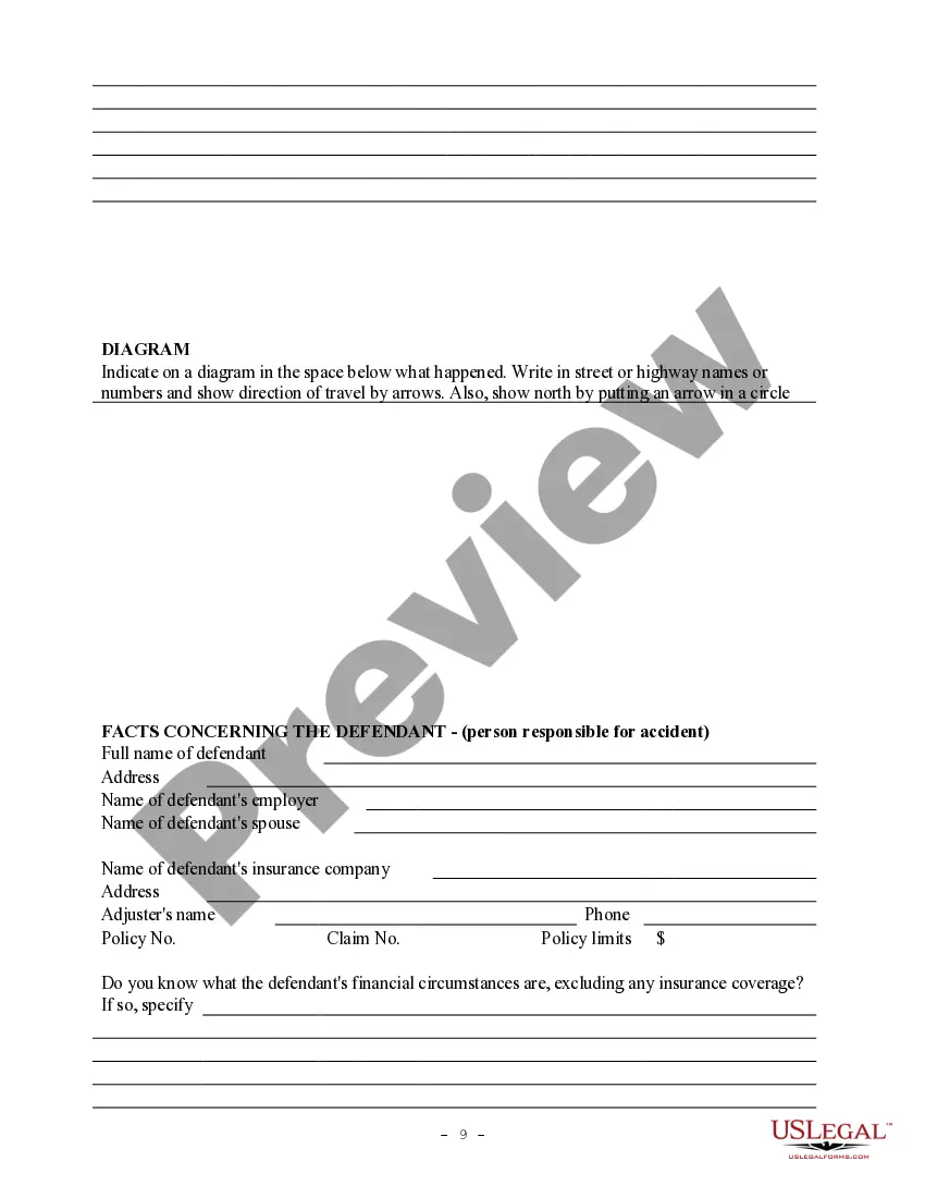 Get Personal Injury Intake Sheet Preview Personal Injury Intake Sheet