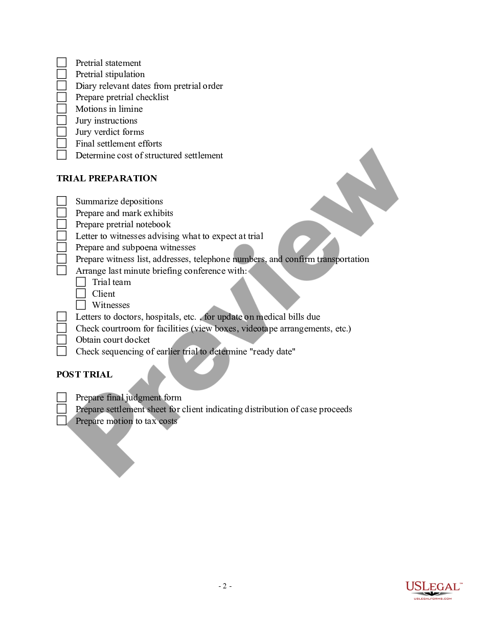 page 1 Checklist - Short of Sequential Activities to Organize Automobile Action preview