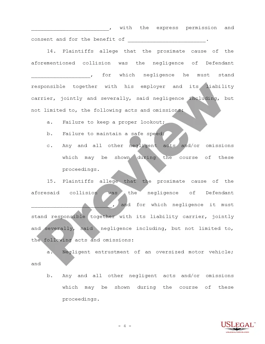 Get Complaint regarding Auto and Mack Truck Accident Preview Complaint regarding Auto and Mack Truck Accident