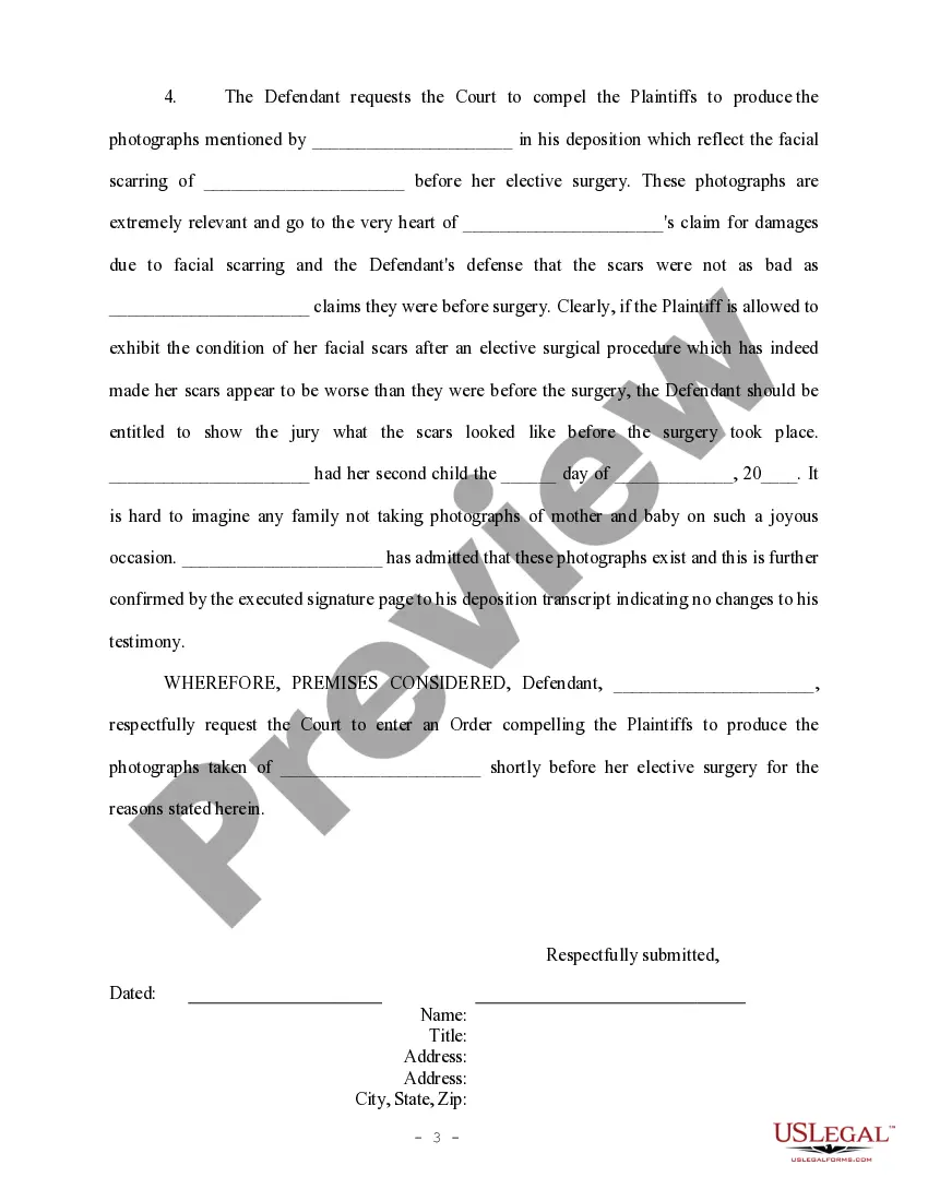 Get Motion to Compel Plaintiffs to Produce Documents at Trial Preview Motion to Compel Plaintiffs to Produce Documents at Trial