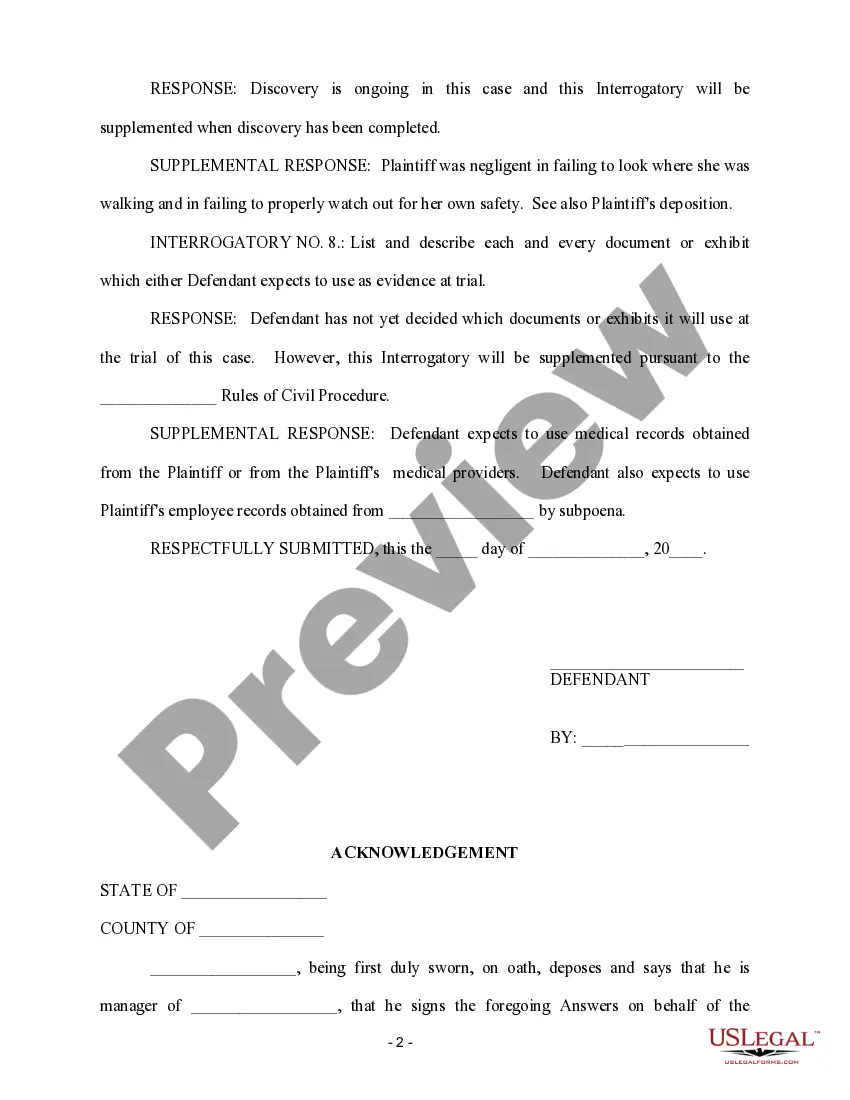 Get Second Supplemental Responses to Plaintiff's First Set of Interrogatories Preview Second Supplemental Responses to Plaintiff's First Set of Interrogatories