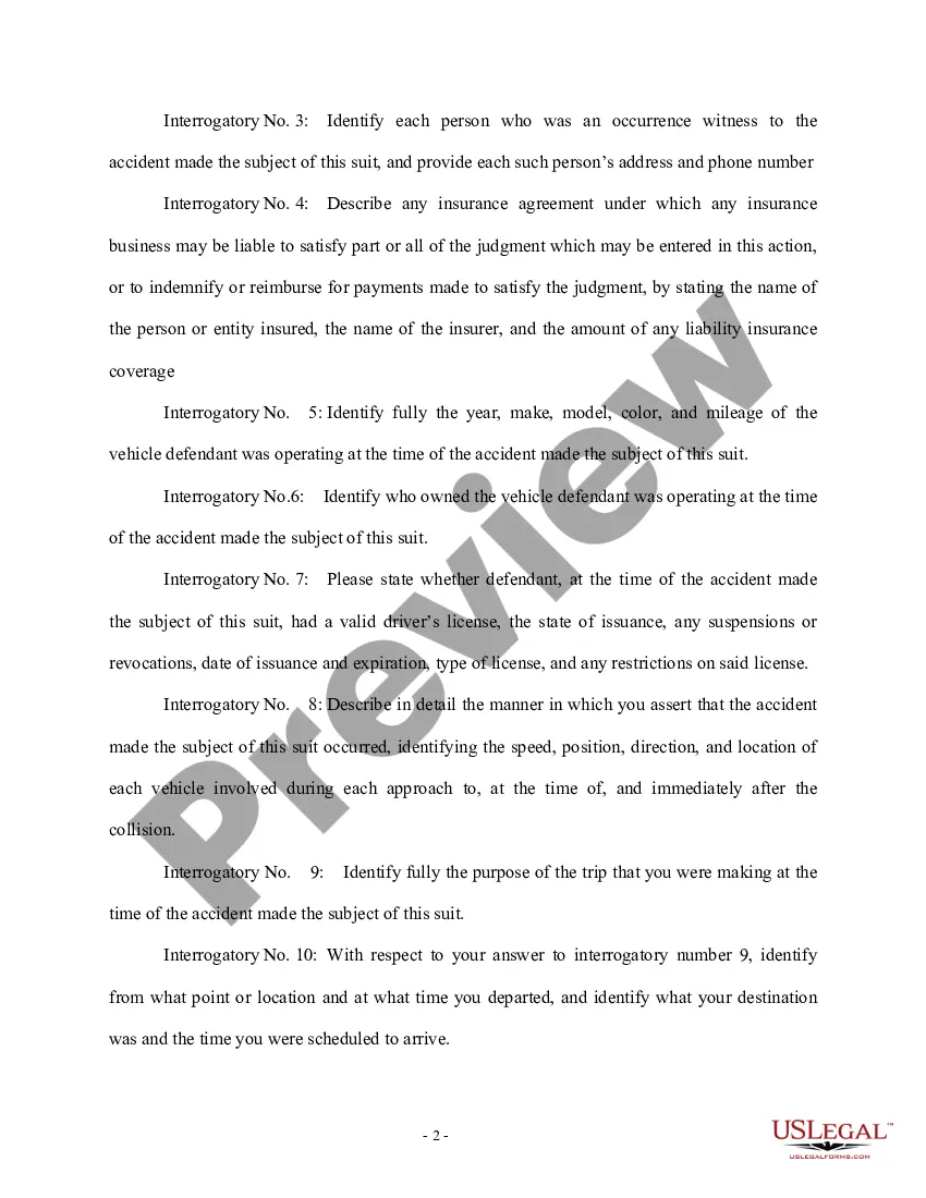 Preview First Set of Interrogatories Propounded by Plaintiff to Defendant