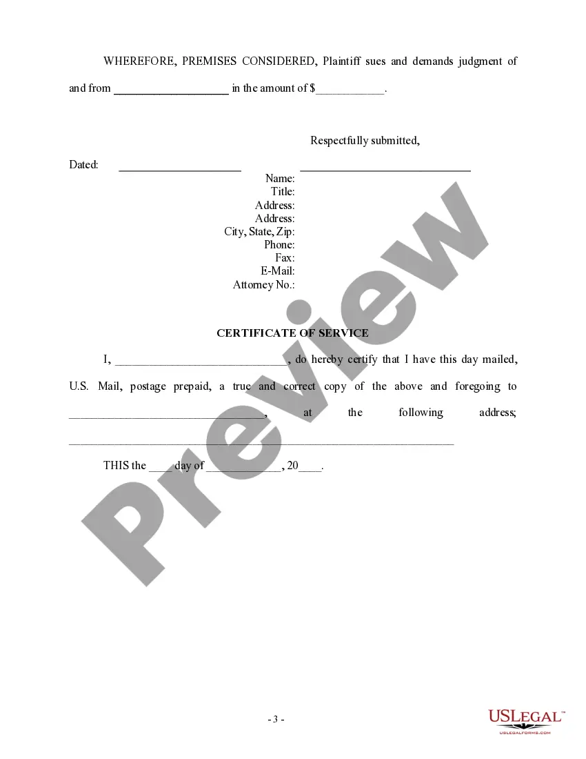 Get Complaint regarding Fall on Concrete Steps Preview Complaint regarding Fall on Concrete Steps