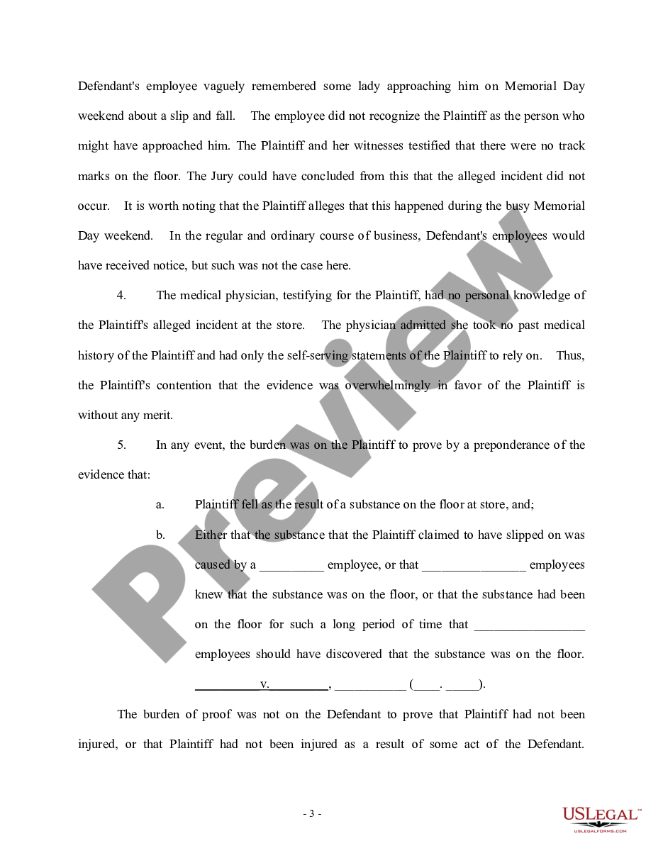 page 2 Response to Motion for Judgment Notwithstanding the Verdict, or in the Alternative, for a New Trial preview