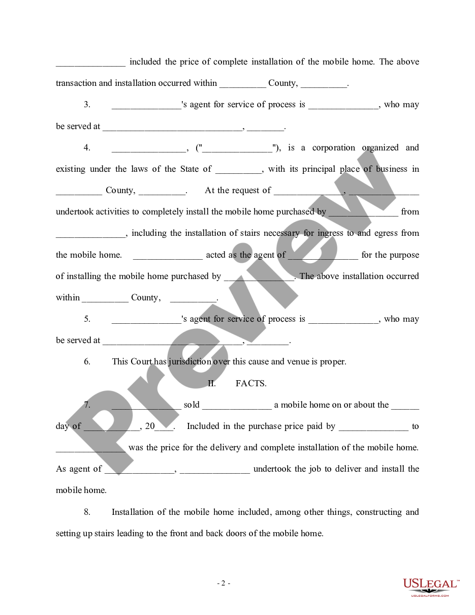 page 1 Amended Complaint for Negligence and Wrongful Death preview