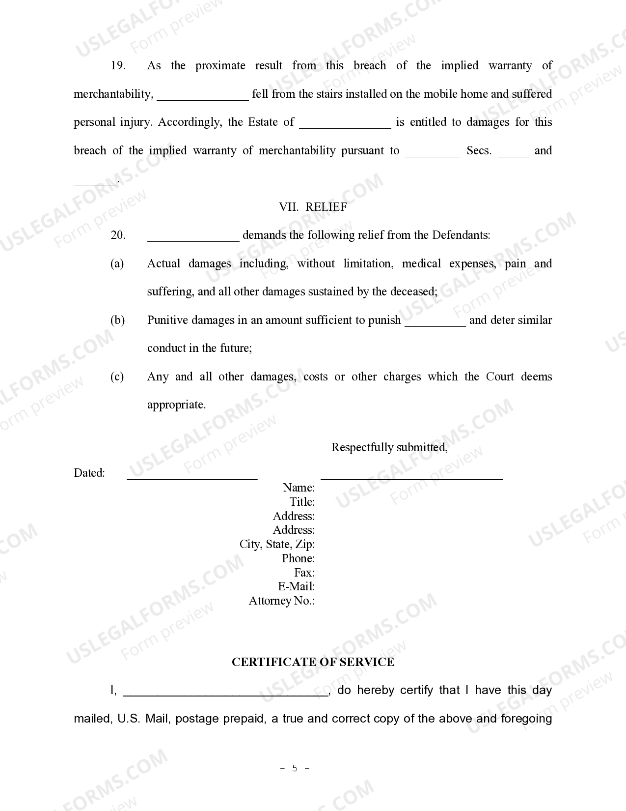 Amended Complaint for Negligence and Wrongful Death - Amended Complaint