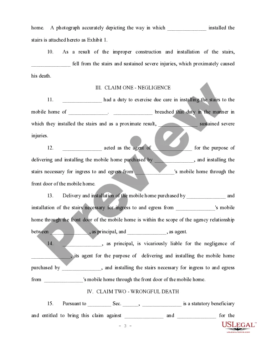 Get Amended Complaint for Negligence and Wrongful Death Preview Amended Complaint for Negligence and Wrongful Death