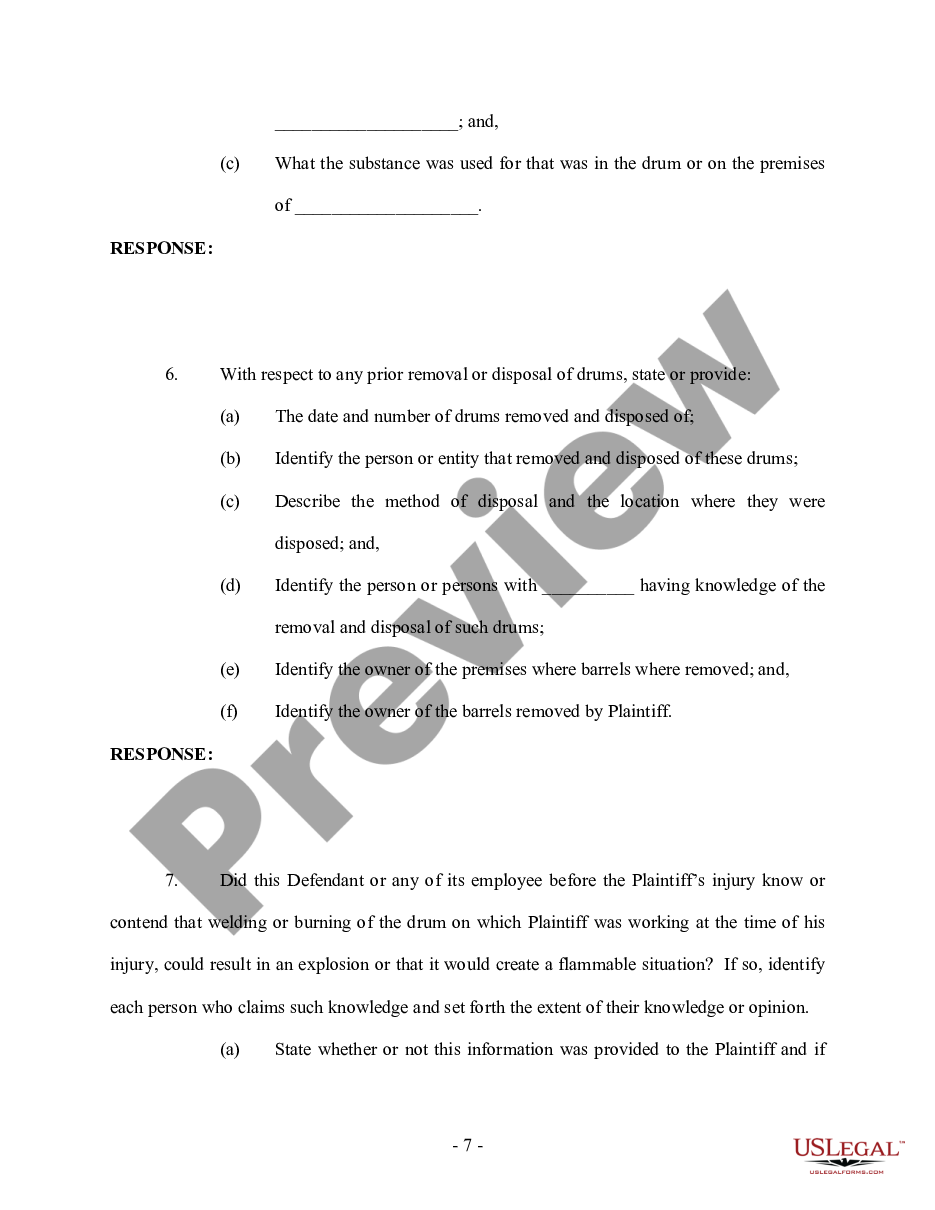 page 6 Interrogatories to Defendant - Personal Injury preview
