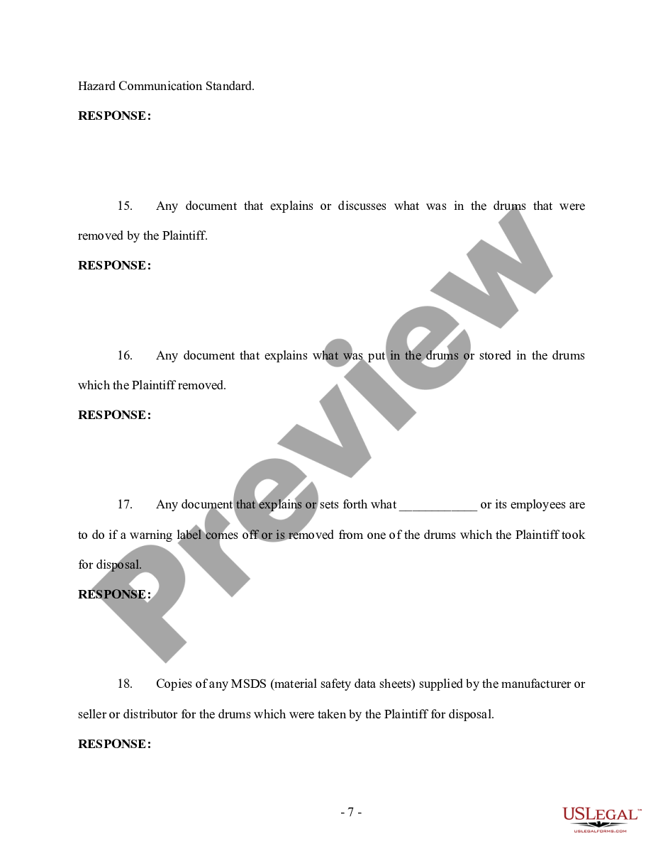 page 6 Plaintiff's Request for Production to Defendant - Personal Injury preview