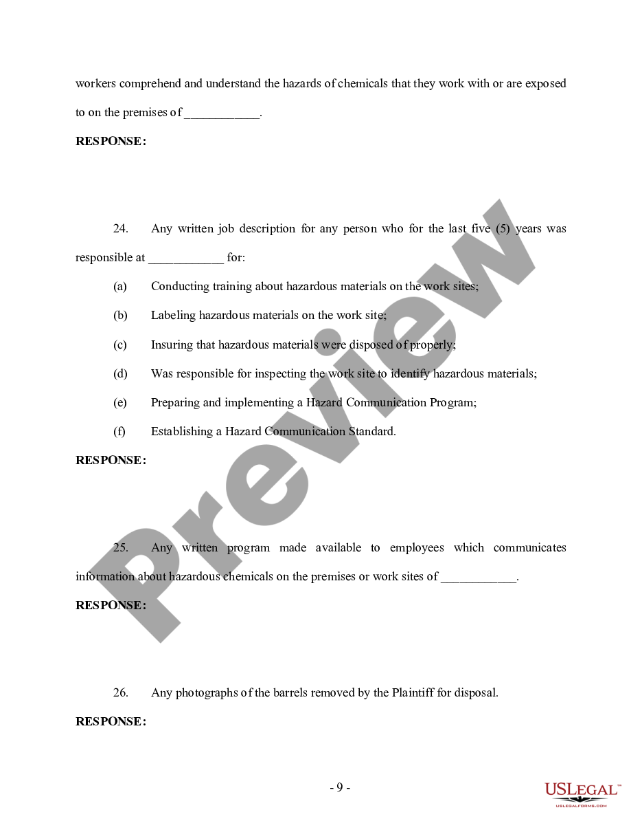 page 8 Plaintiff's Request for Production to Defendant - Personal Injury preview