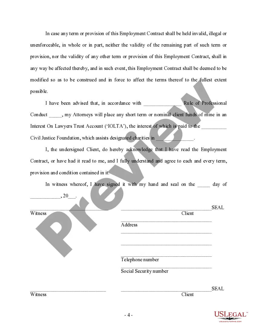 Get Attorney Fee Contract - Contingency - 33-1/3% Preview Attorney Fee Contract - Contingency - 33-1/3%