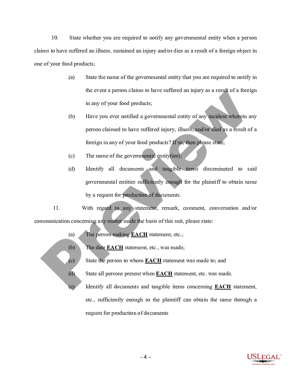 page 3 Interrogatories to All Defendants - Personal Injury preview