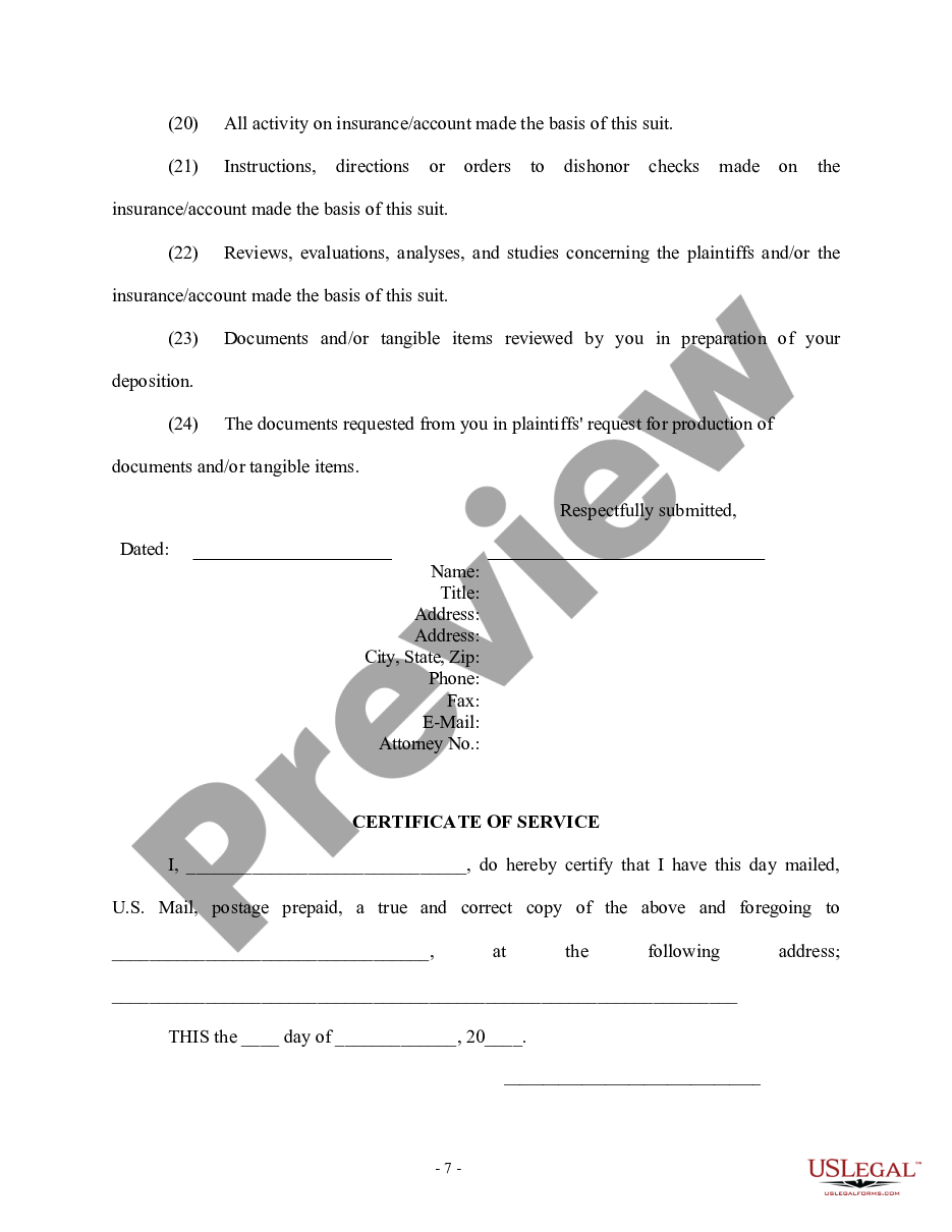 page 6 Notice of 30(b)(6) Deposition of Defendant and 30(b)(5) Request for Production of Documents and or Things - Discovery preview