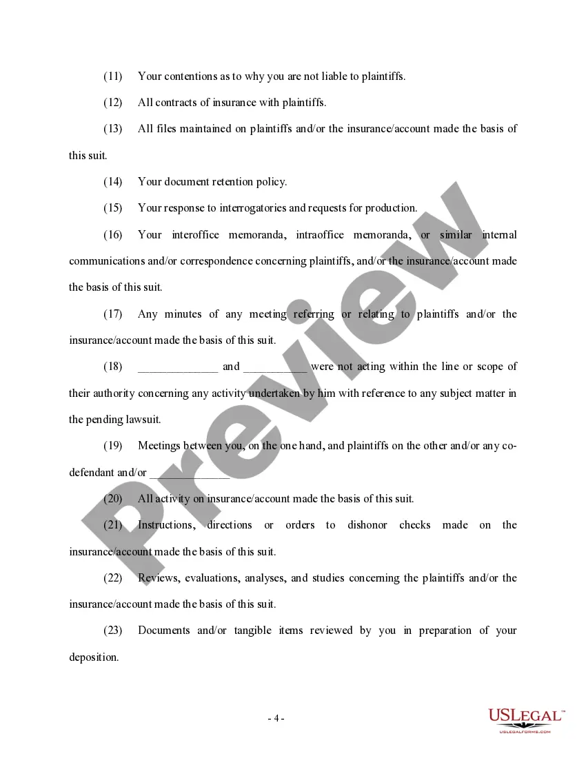 Get Notice of 30(b)(6) Deposition of Defendant and 30(b)(5) Request for Production of Documents and or Things - Discovery Preview Notice of 30(b)(6) Deposition of Defendant and 30(b)(5) Request for Production of Documents and or Things - Discovery