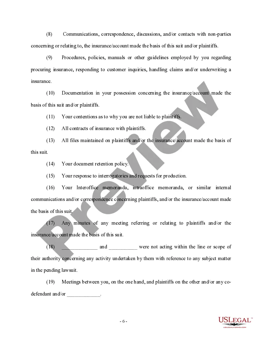 Get Notice of 30(b)(6) Deposition of Defendant and 30(b)(5) Request for Production of Documents and or Things - Discovery Preview Notice of 30(b)(6) Deposition of Defendant and 30(b)(5) Request for Production of Documents and or Things - Discovery