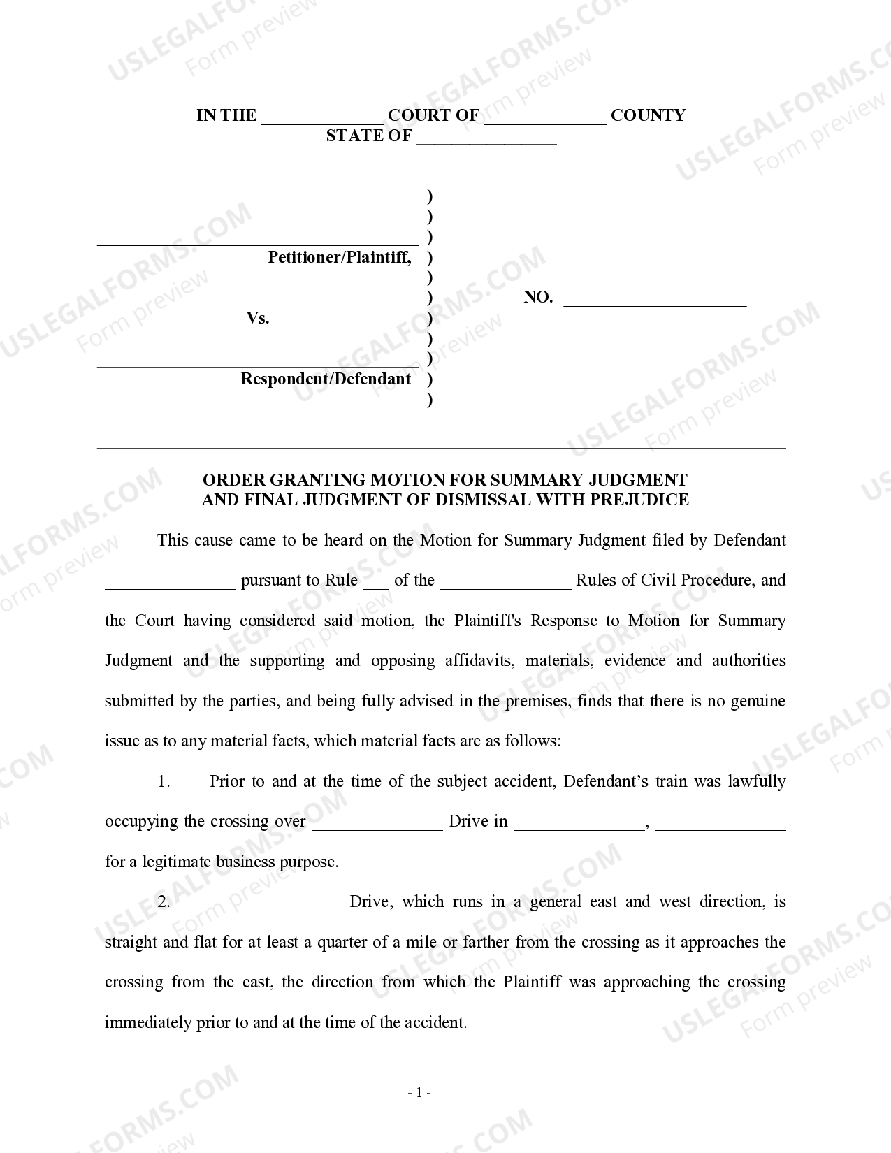 Order Granting Motion For Summary Judgment And Final Judgment