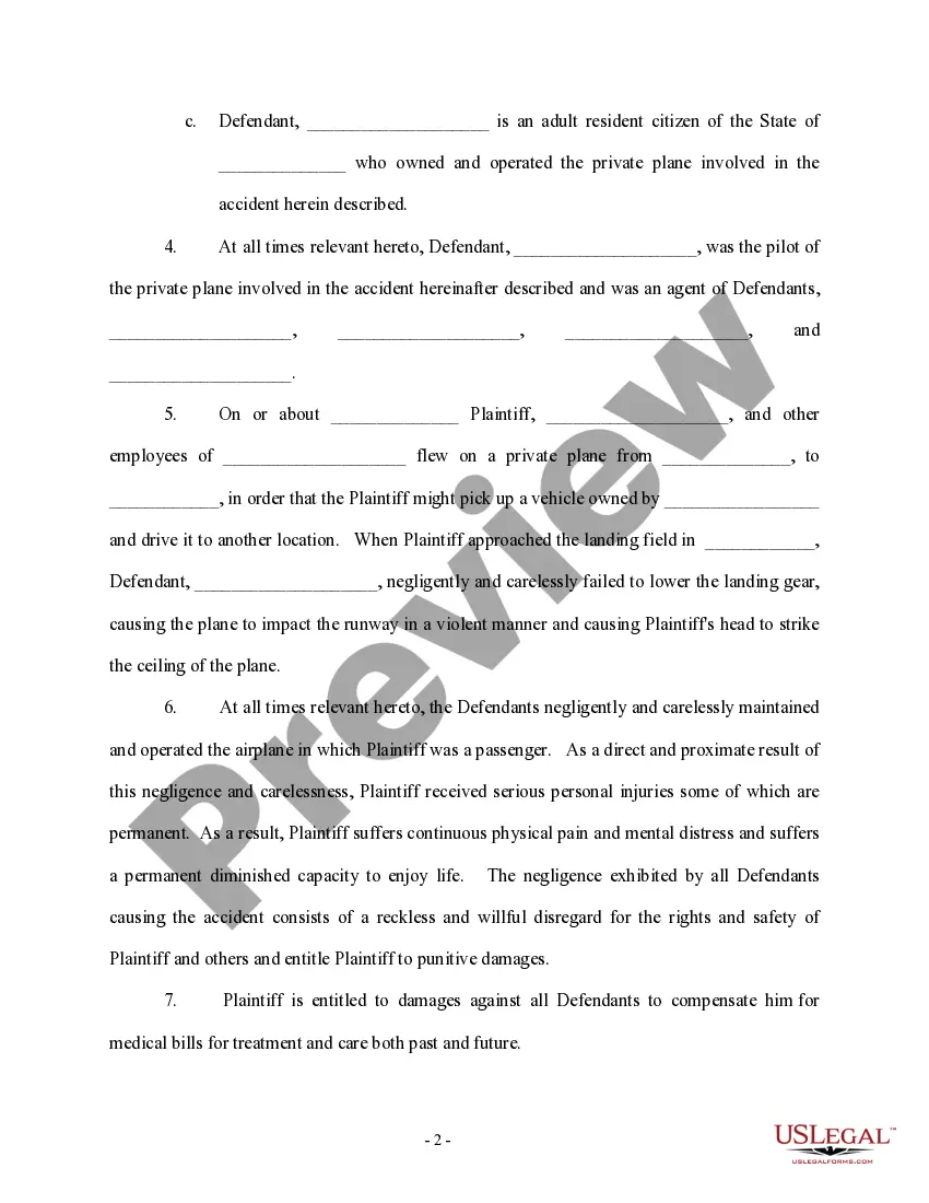 Get Complaint regarding Airplanes Preview Complaint regarding Airplanes