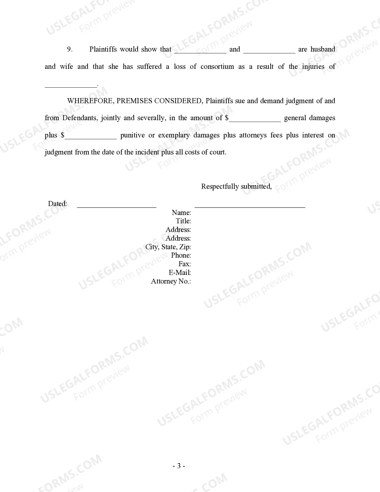 Preview Complaint regarding Nail Gun Injury