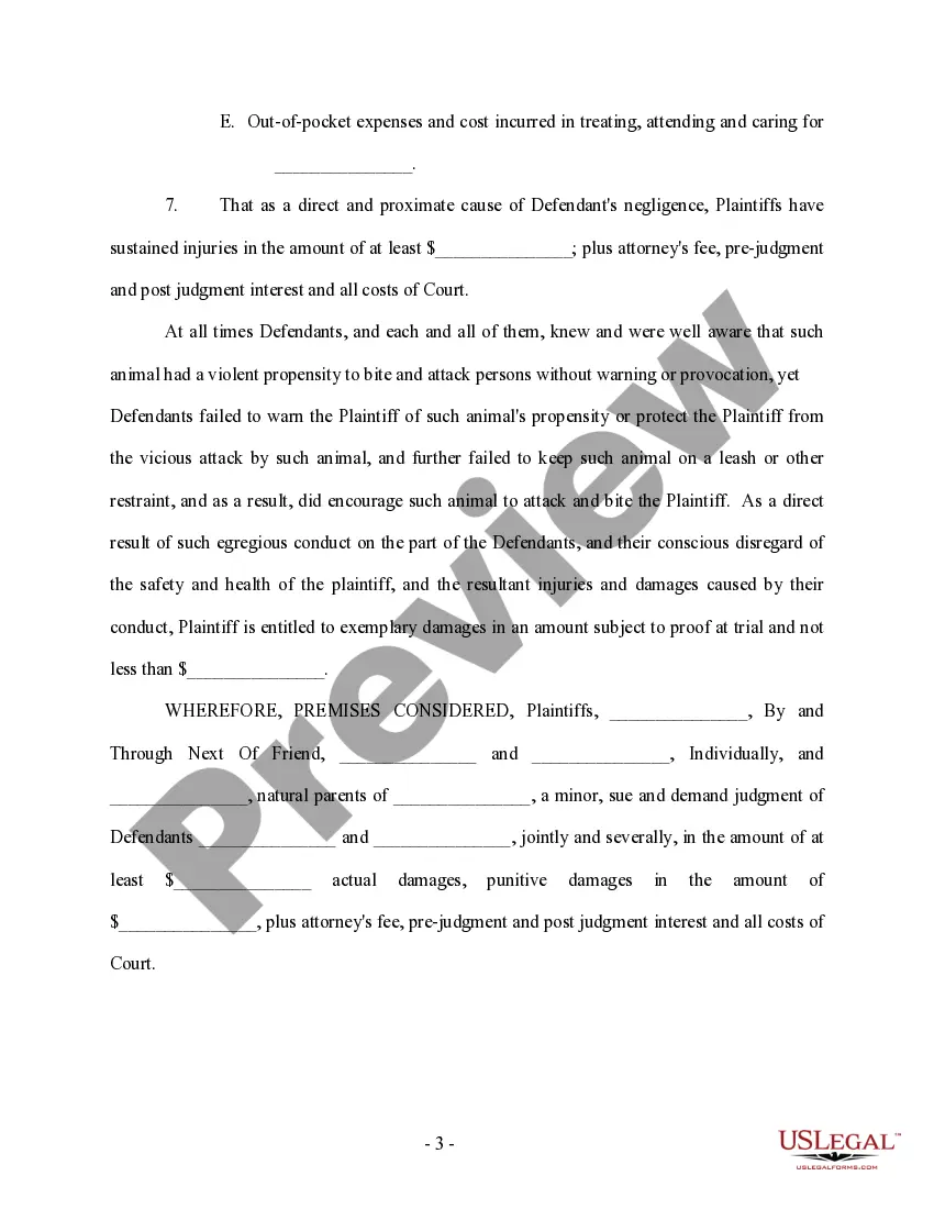 Get Complaint regarding Dog Bite Preview Complaint regarding Dog Bite