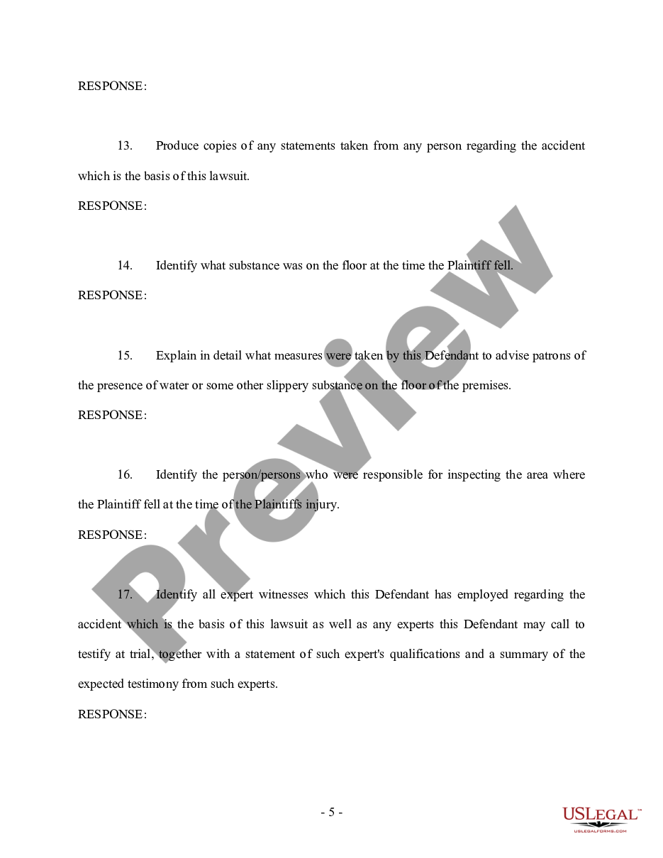 page 4 Interrogatories and Requests for Production - Personal Injury preview