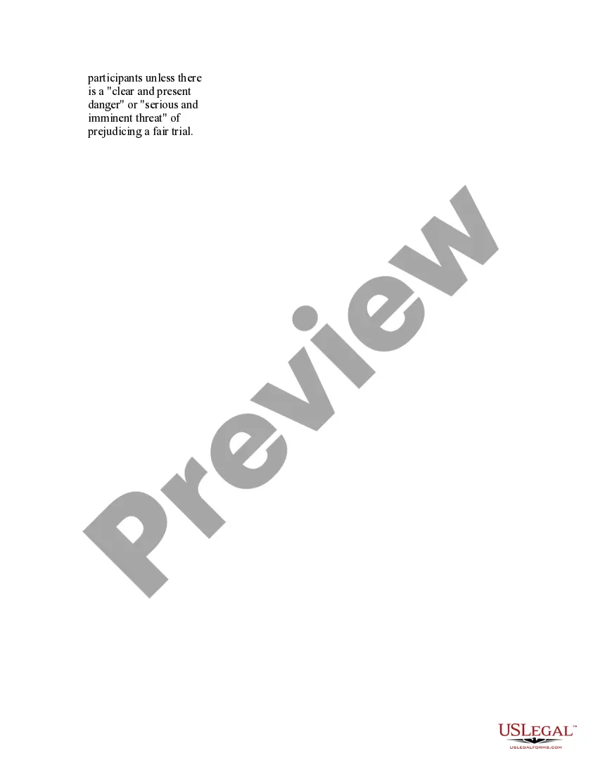 Preview USLegal Pamphlet on Gag Orders