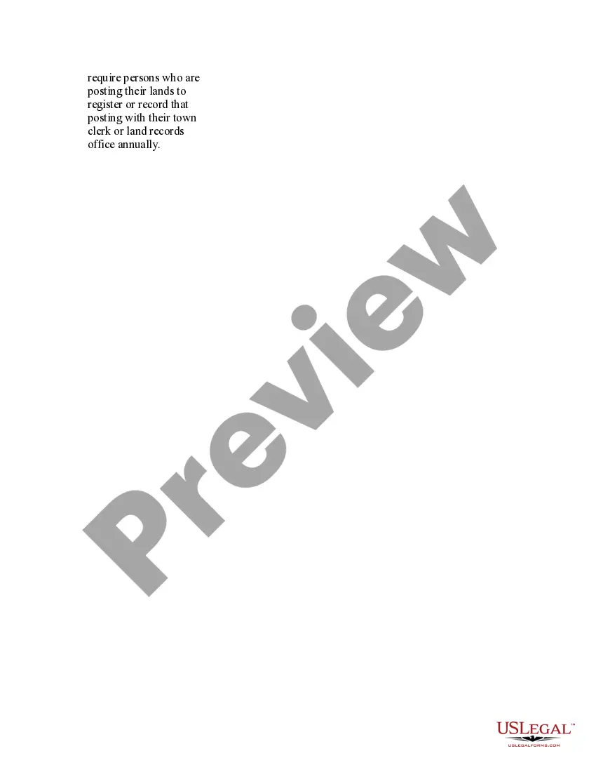 Preview USLegal Pamphlet on No Trespass