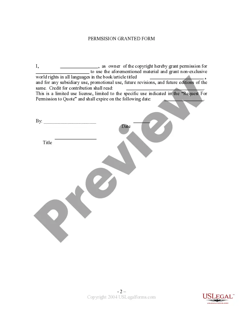 Preview Requested Permission to Quote From Interview or Internet Posting