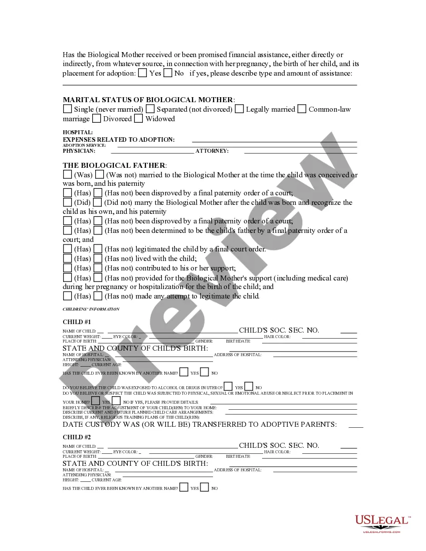 Get Adoption Questionnaire Preview Adoption Questionnaire