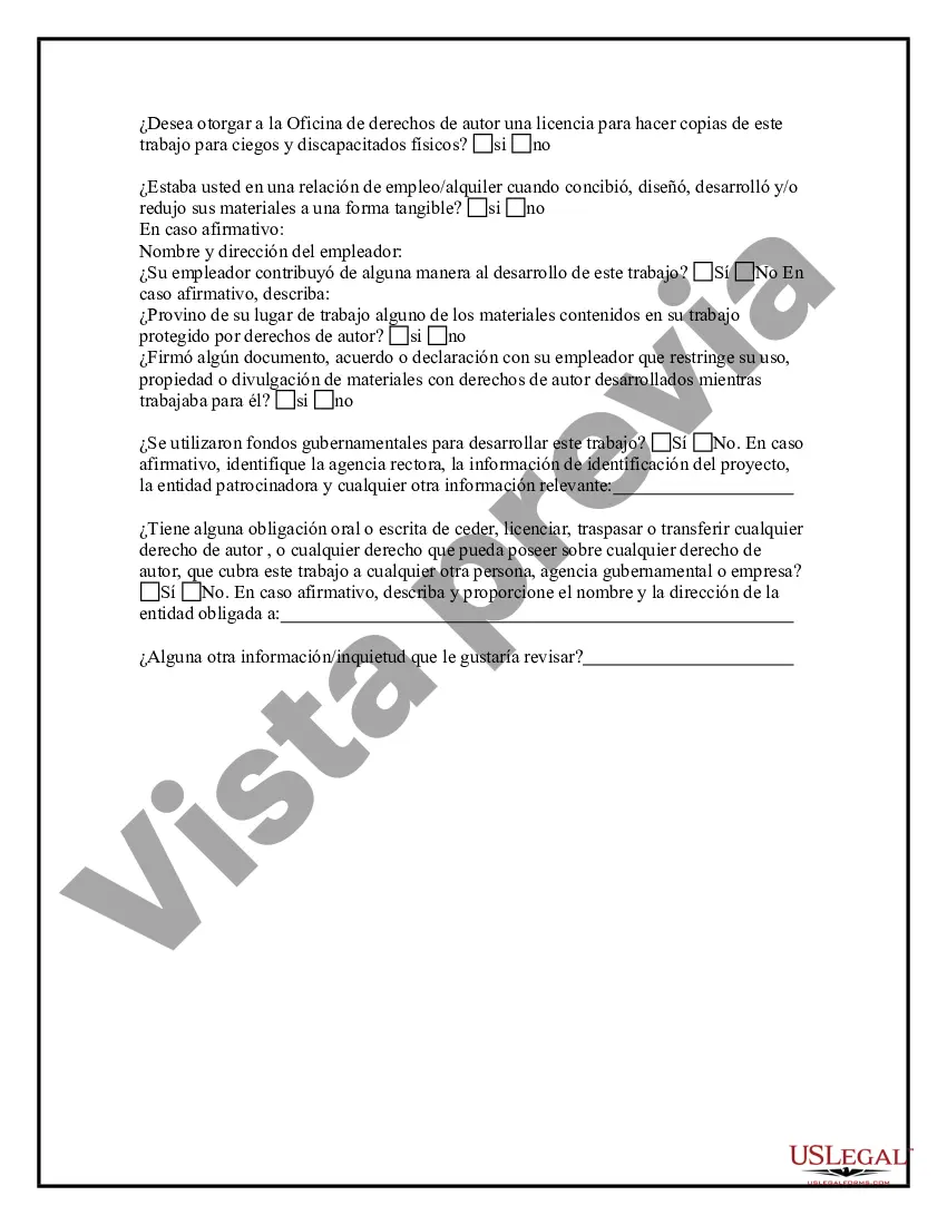 Preview Cuestionario de derechos de autor