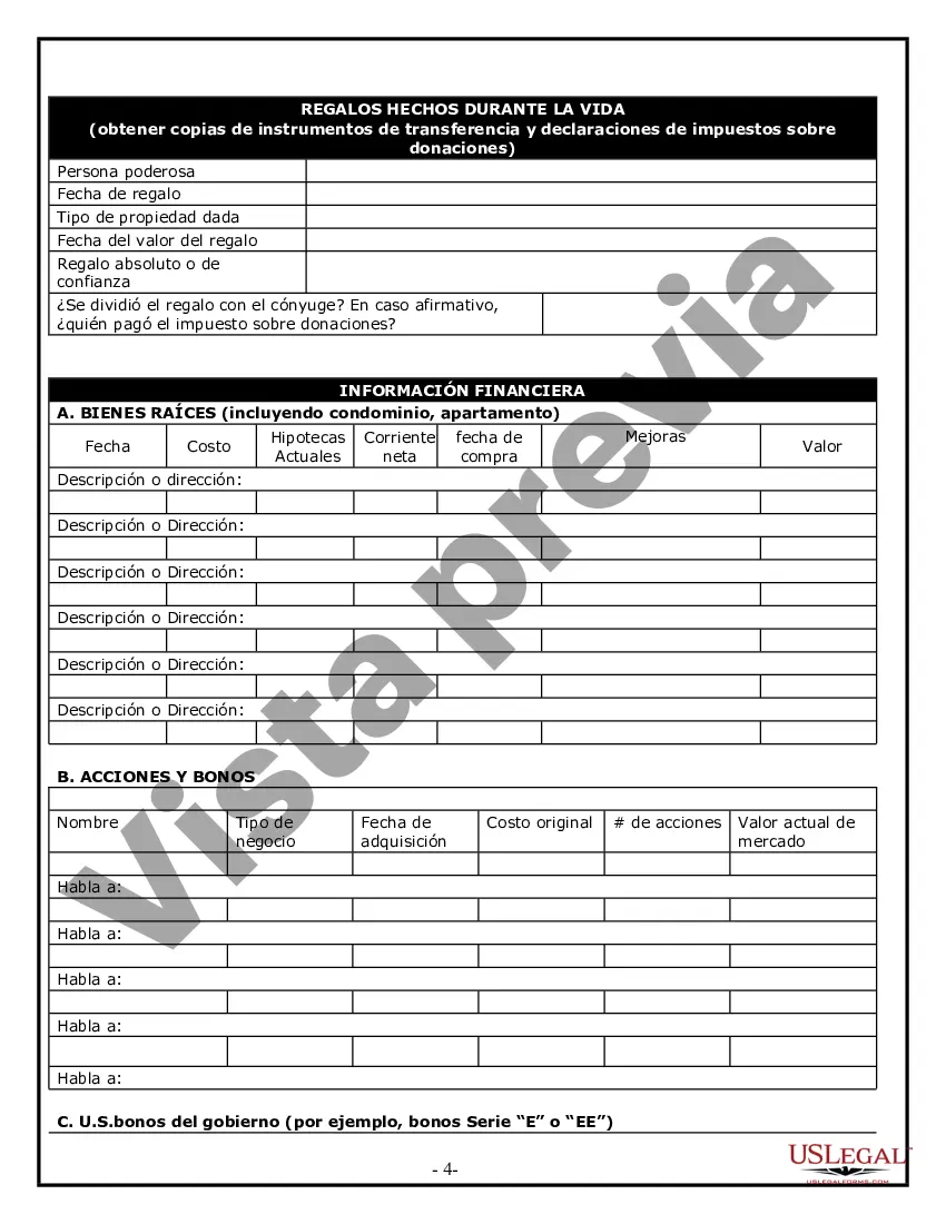 Preview Cuestionario de planificación patrimonial