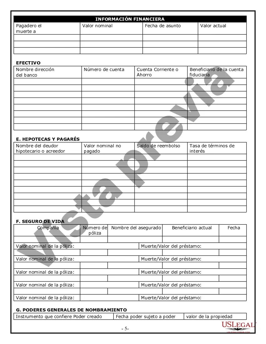 Preview Cuestionario de planificación patrimonial