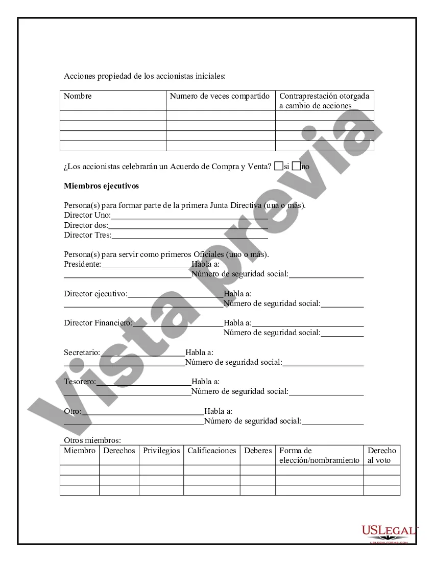Preview Cuestionario de constitución de empresas