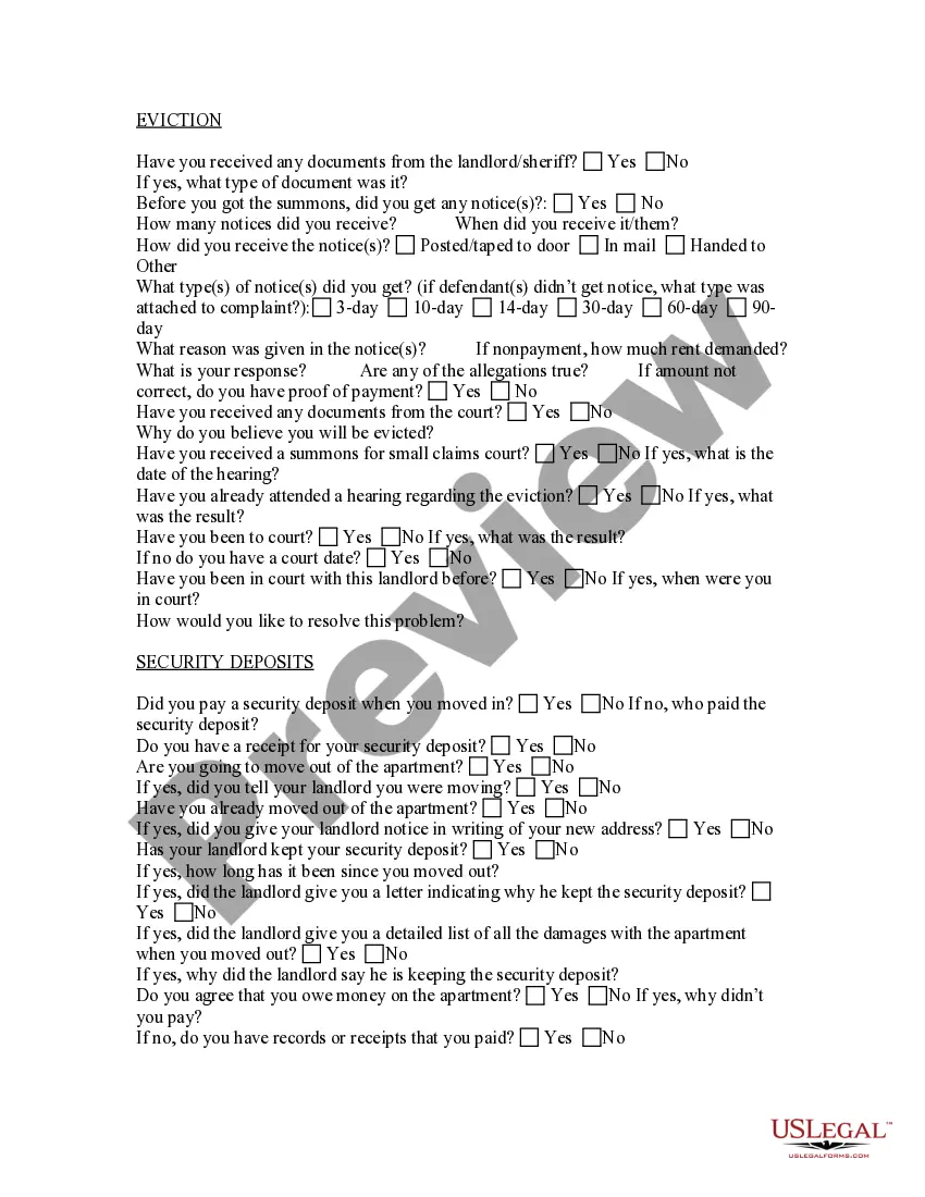 Get Landlord Tenant Relationship Questionnaire for Tenants Preview Landlord Tenant Relationship Questionnaire for Tenants