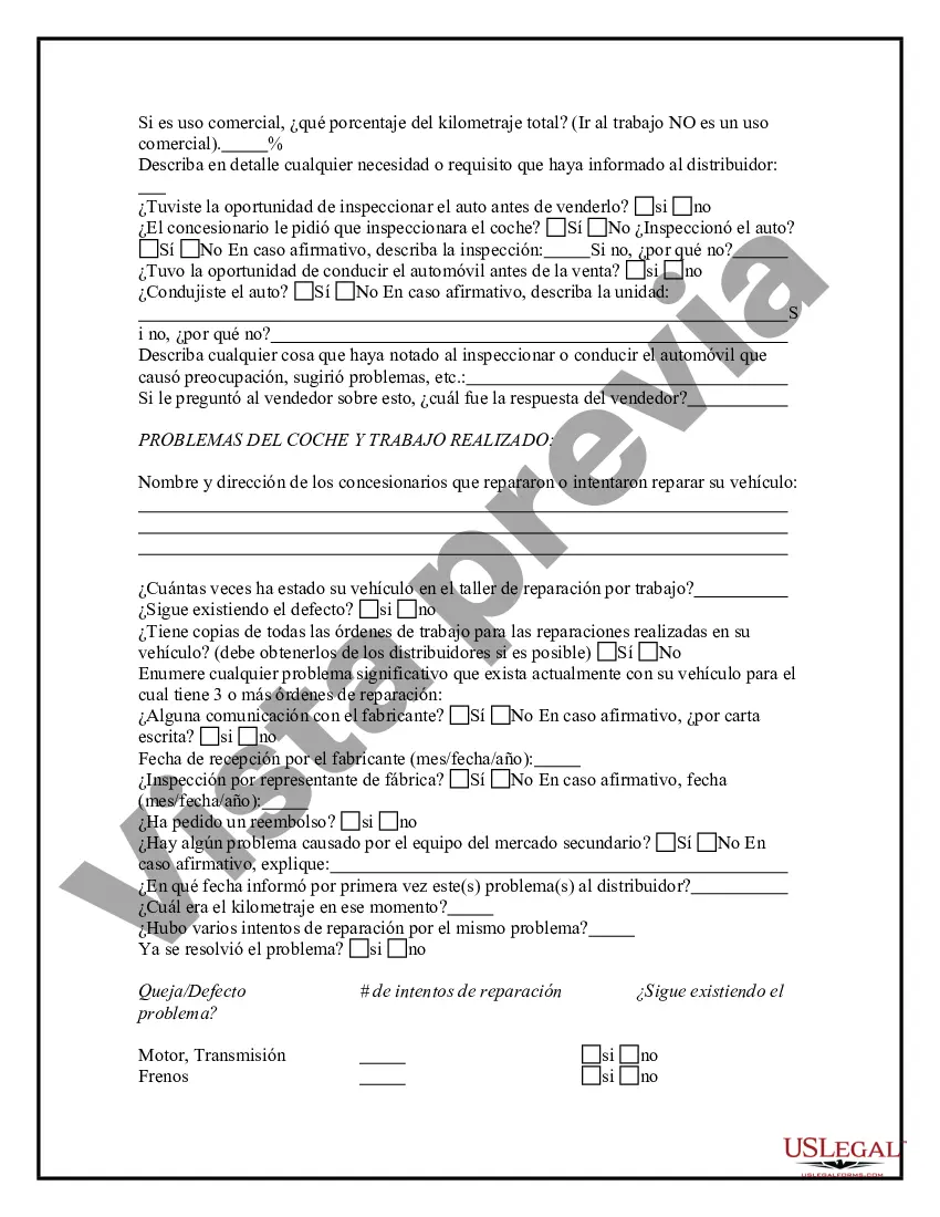 Preview Cuestionario de la Ley de Limón para Automóviles
