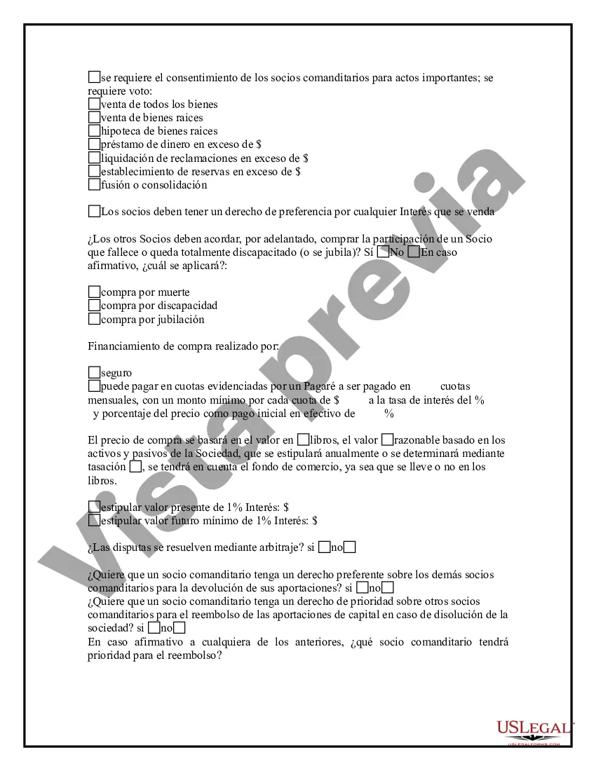 Preview Cuestionario de formación de sociedad limitada