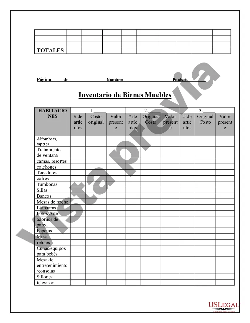 Preview Cuestionario de Inventario de Bienes Muebles