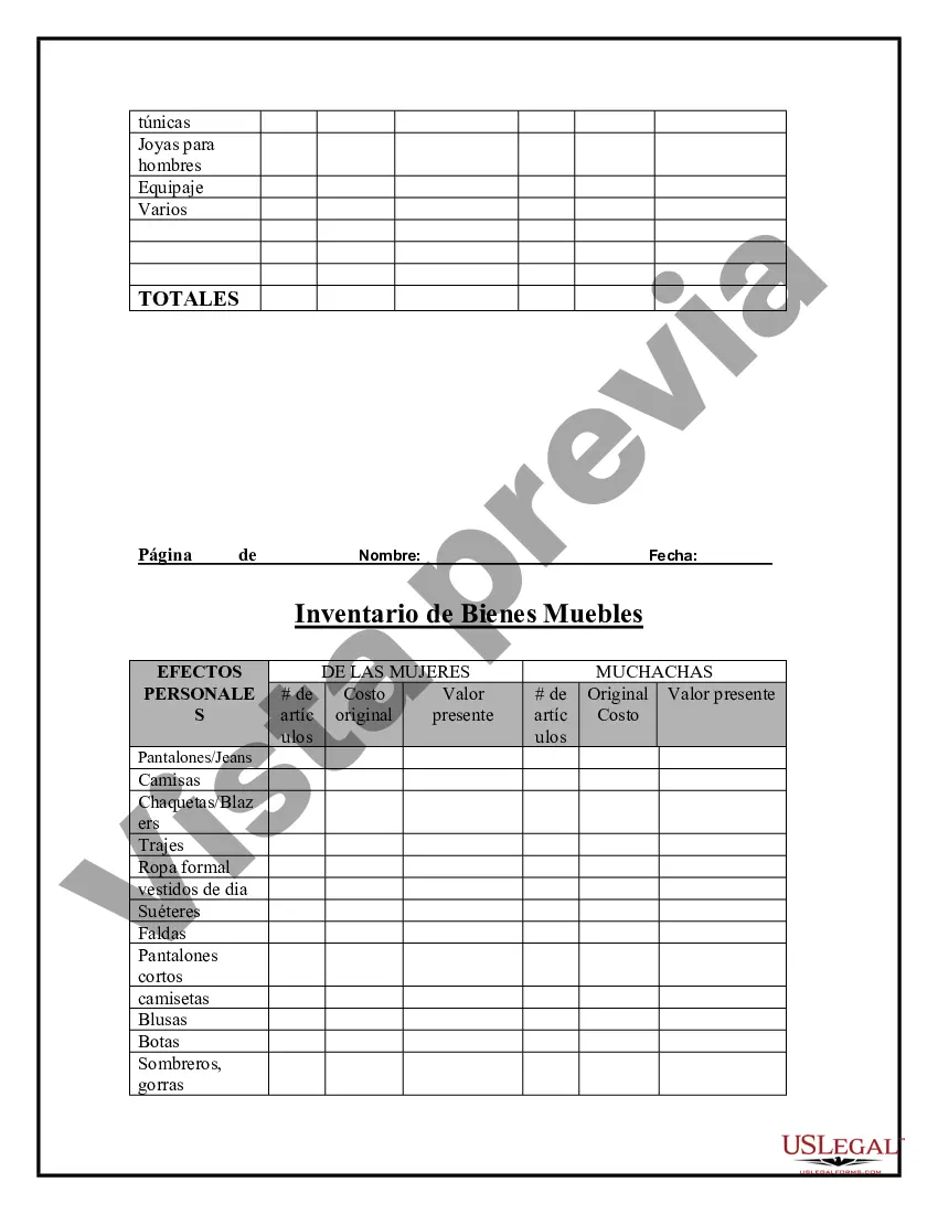 Preview Cuestionario de Inventario de Bienes Muebles