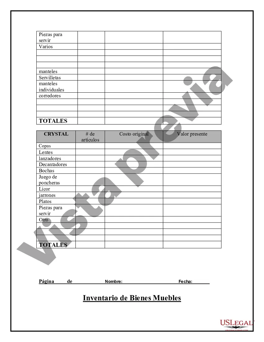 Preview Cuestionario de Inventario de Bienes Muebles