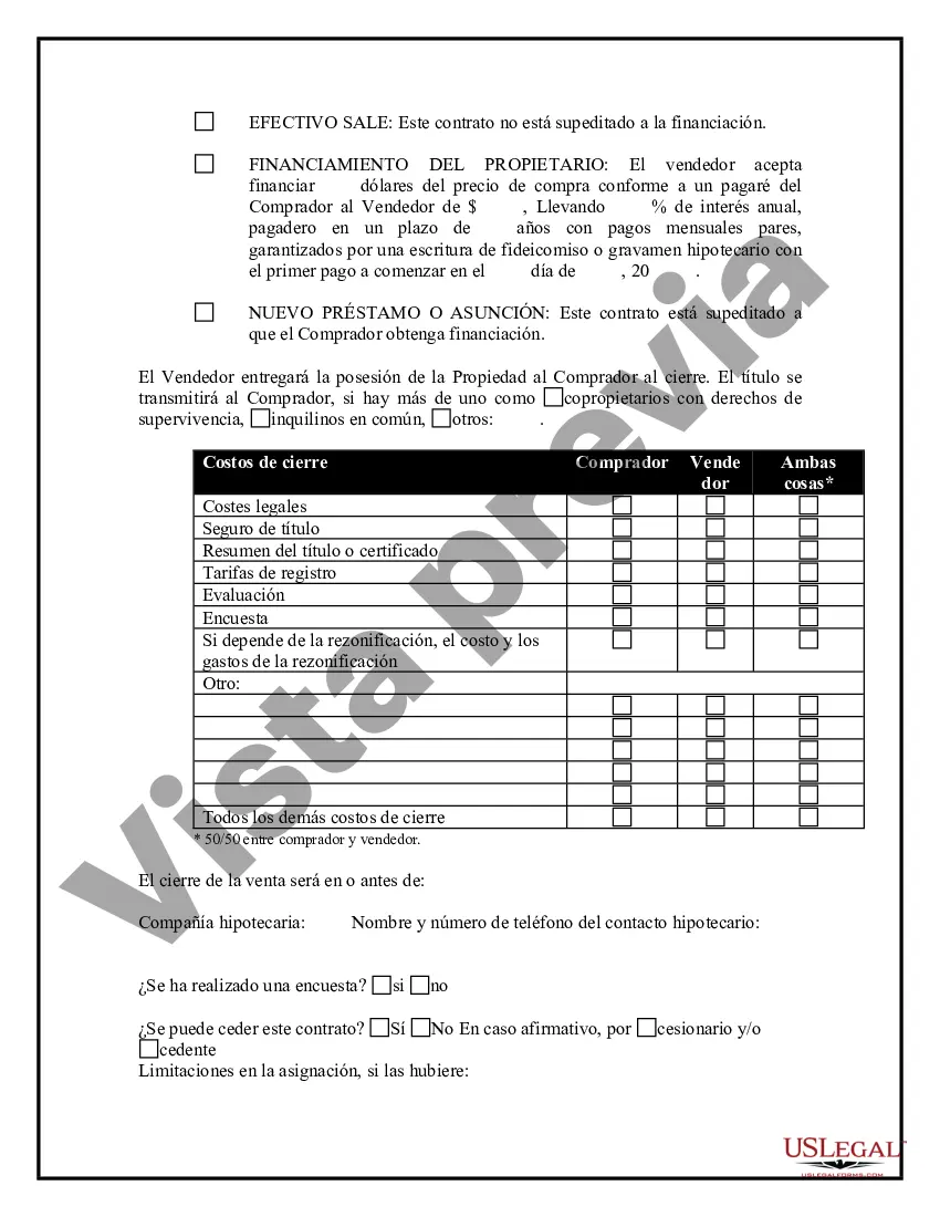 Preview Cuestionario de contrato de escritura