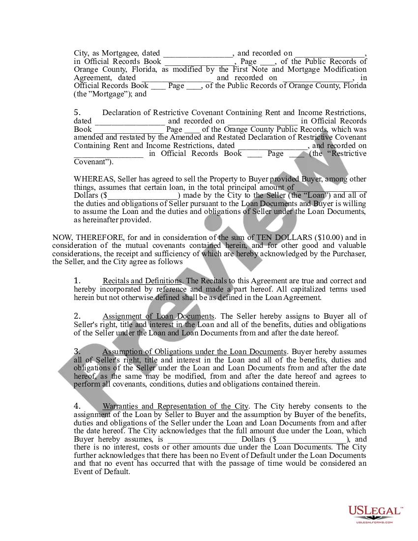 Get Assignment and Assumption of Mortgage and Other Loan Documents Preview Assignment and Assumption of Mortgage and Other Loan Documents