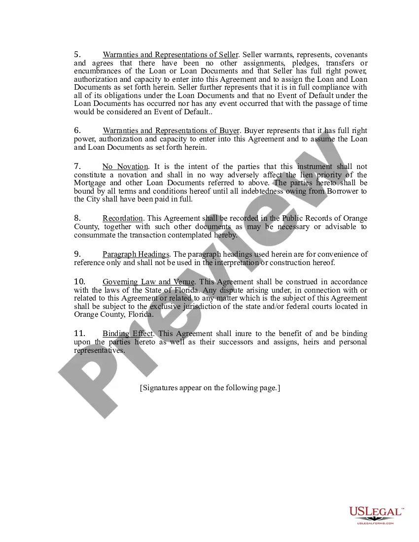 Get Assignment and Assumption of Mortgage and Other Loan Documents Preview Assignment and Assumption of Mortgage and Other Loan Documents