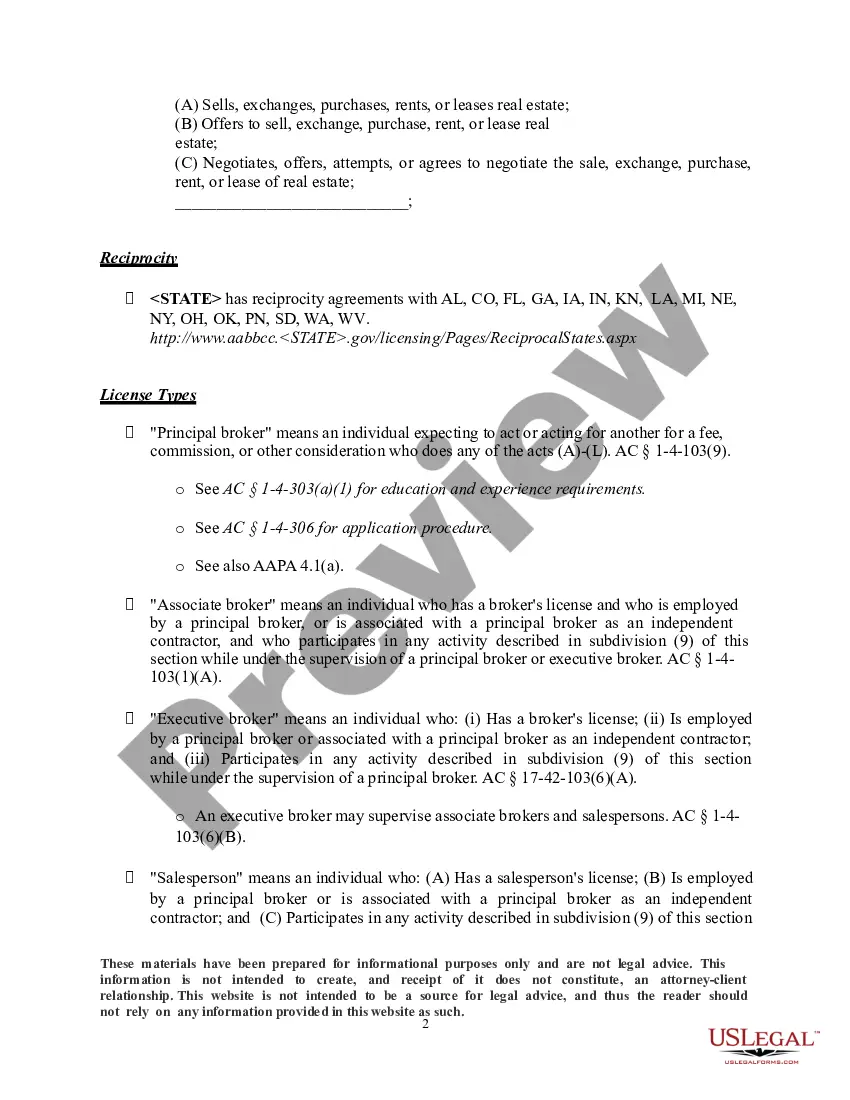 Preview Real Estate Information