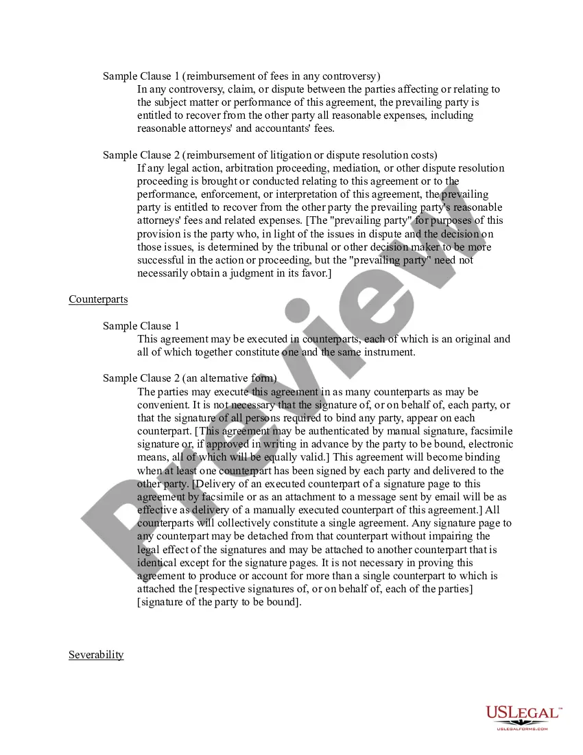 Preview Common Real Estate Contract Provisions