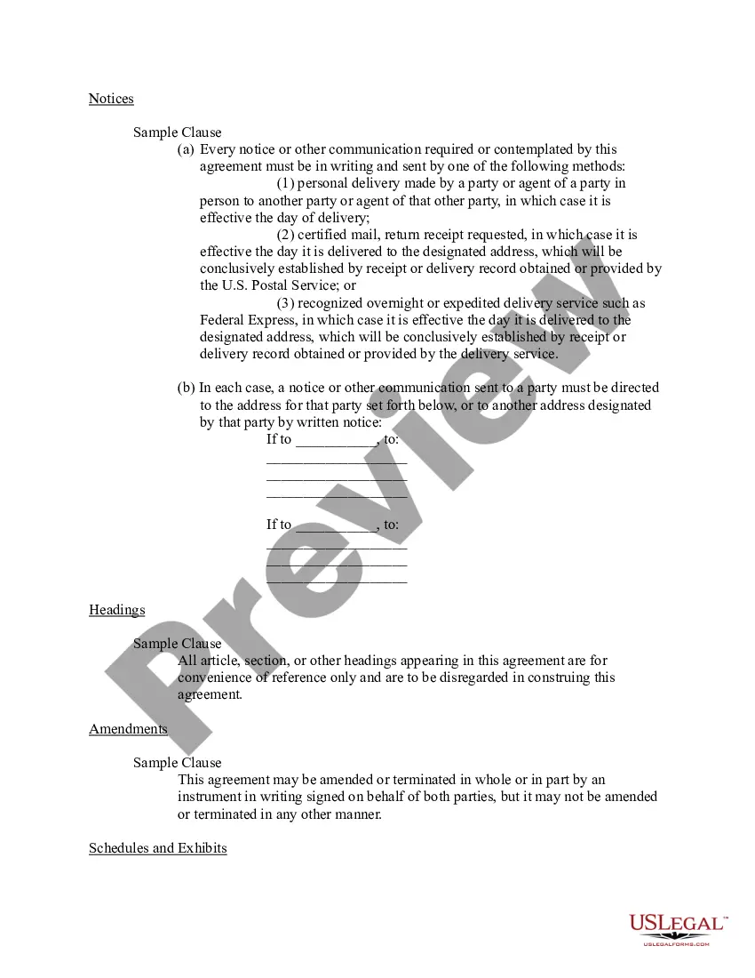 Preview Common Real Estate Contract Provisions
