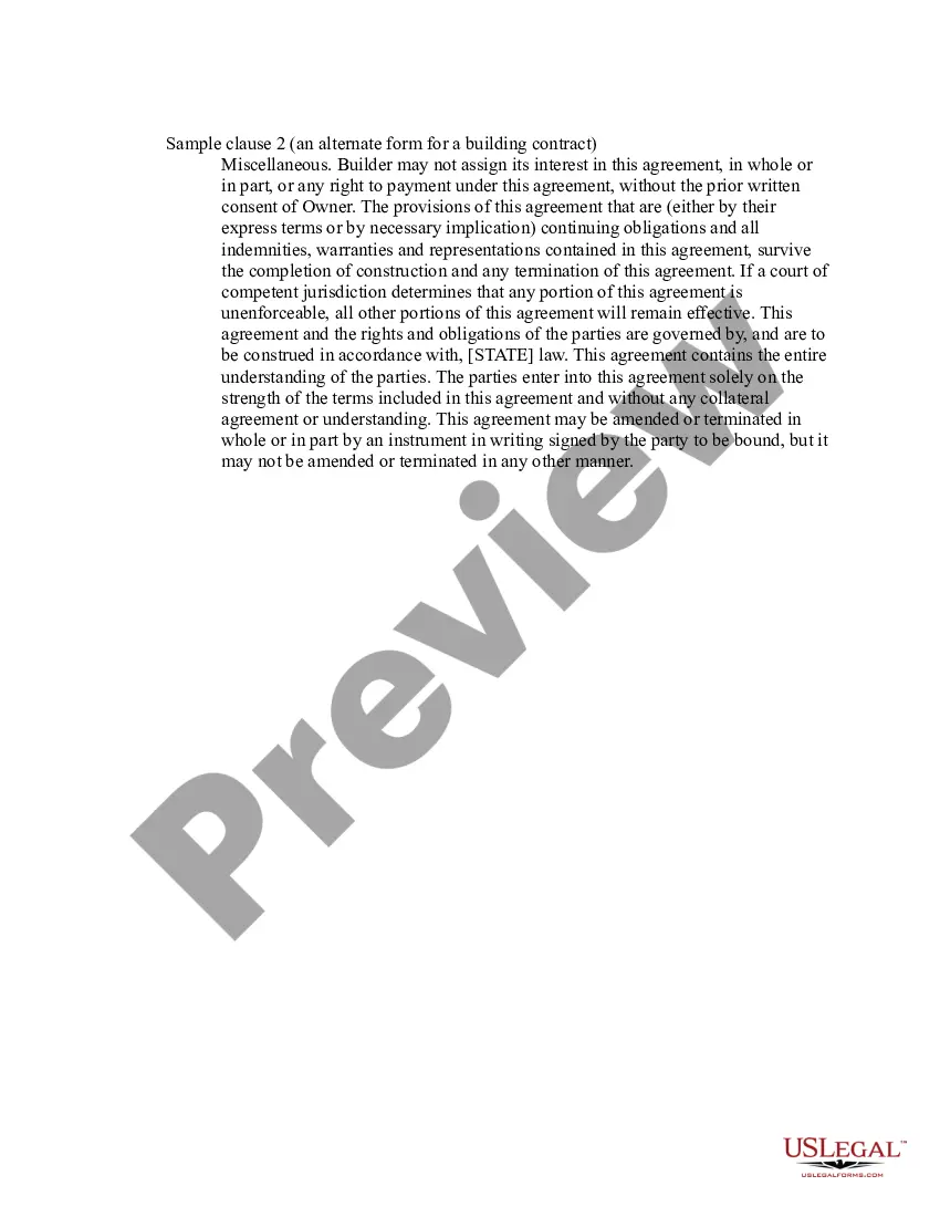 Preview Common Real Estate Contract Provisions