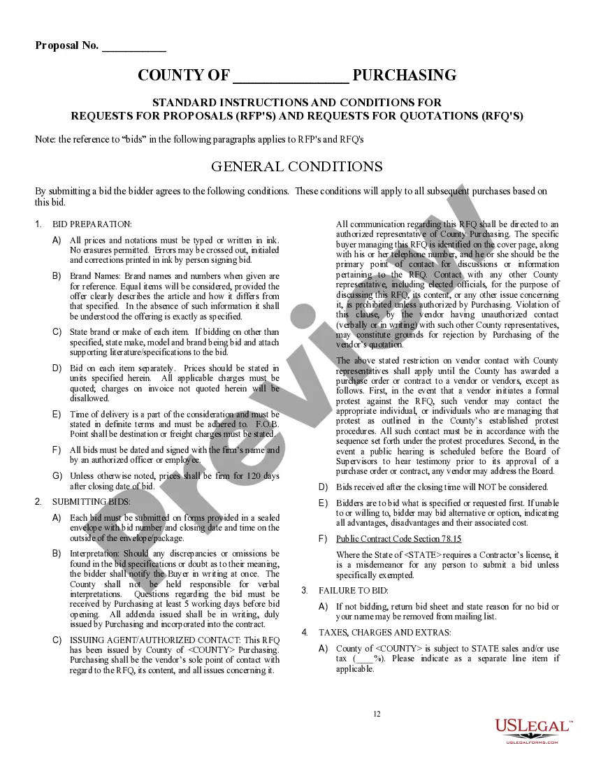 Preview Request for Proposal: Real Estate Agent/Broker Services for Neighborhood Stabilization Program