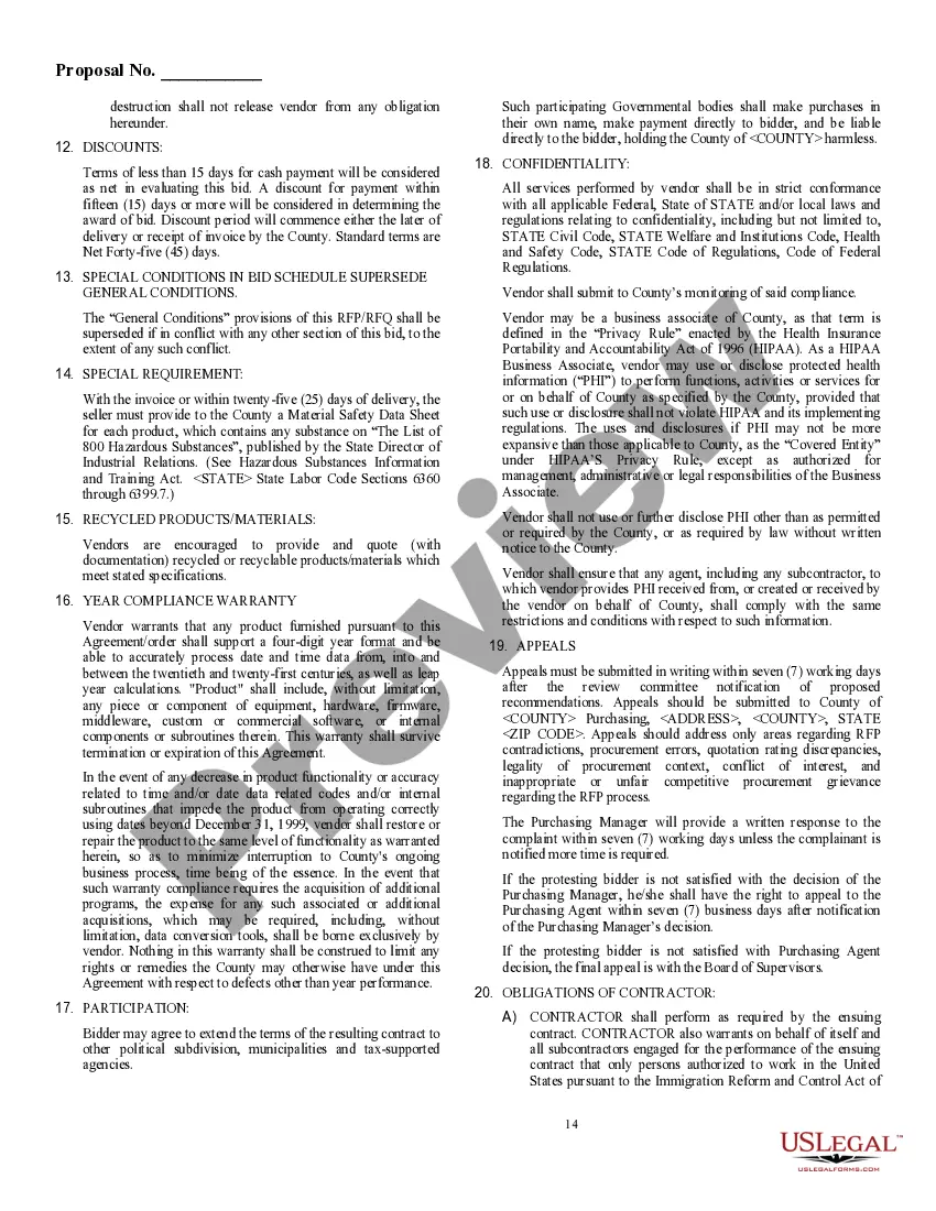 Preview Request for Proposal: Real Estate Agent/Broker Services for Neighborhood Stabilization Program