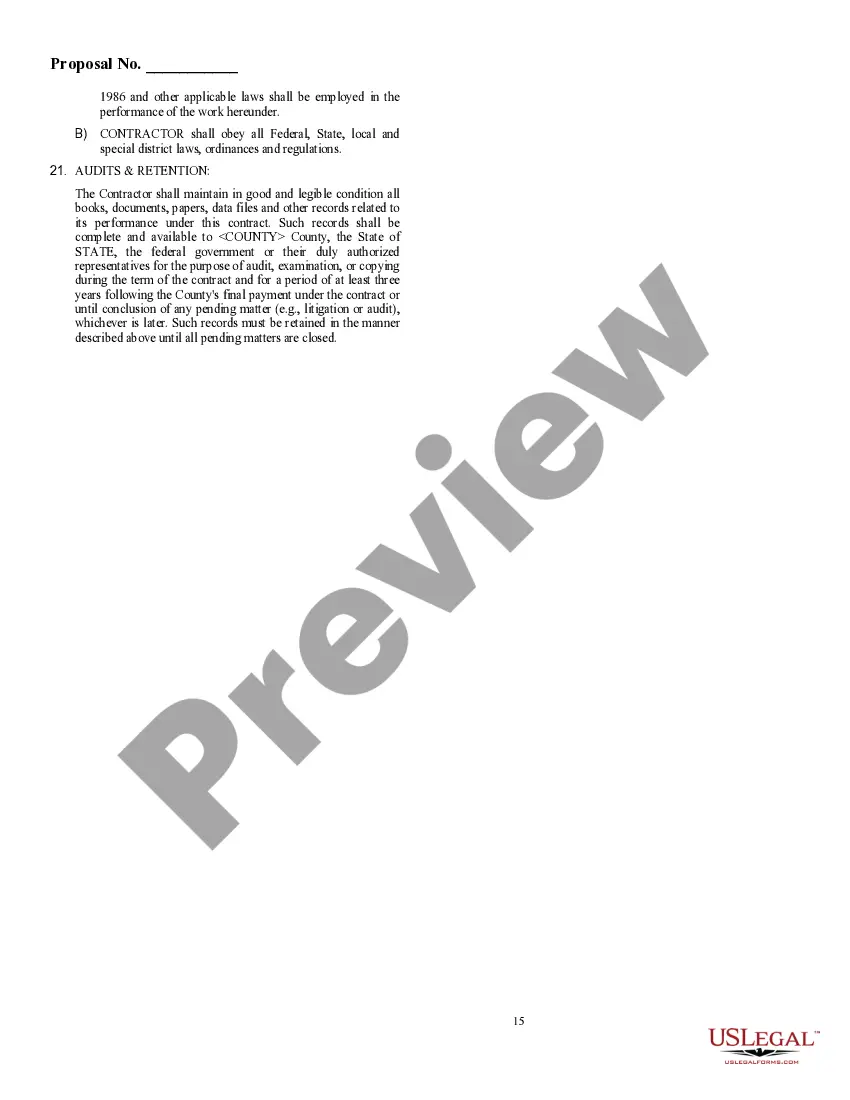 Preview Request for Proposal: Real Estate Agent/Broker Services for Neighborhood Stabilization Program