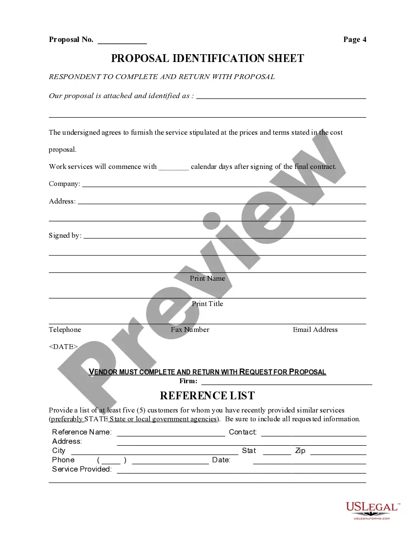 Preview Request for Proposal: Real Estate Agent/Broker Services for Neighborhood Stabilization Program